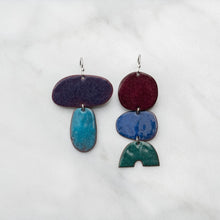 Load image into Gallery viewer, Enamel abstract earrings 3