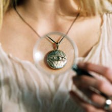 Load image into Gallery viewer, Eye amulet brass