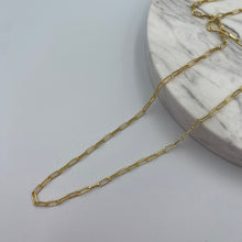 Load image into Gallery viewer, gold plated paperclip chain
