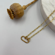 Load image into Gallery viewer, gold plated paperclip chain
