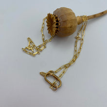 Load image into Gallery viewer, gold plated paperclip chain
